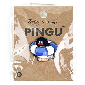 ピングー(PINGU)×松本セイジ ピンバッジ（Swim Ring） 文具