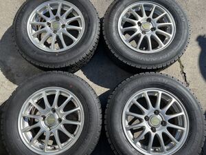 S28　8分山!185/70R14 GY ICENAVI7 14×4.5J+45 PCD100 2020年製 4穴 ソリオ タフト ノート フリード!検品済 直接手渡し.タイヤ交換可能