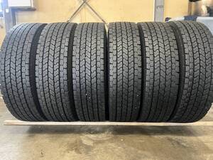 ◆ＳＬ04◆245/80Ｒ17.5　133/131Ｊ ＹＯＫＯＨＡＭＡ902ｚｅ　大型トラック用　スタッドレスタイヤ　約11－13ｍｍ　2019年製　6本セット