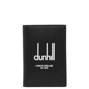 ダンヒル レガシー ロゴ カードケース 名刺入れ R2470DP ブラック レザー メンズ Dunhill 【中古】