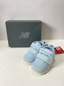 ★未使用 New balance IO123HDS ニューバランス ファーストシューズ 12㎝ 子供 キッズ 赤ちゃん ベビー 靴 スニーカー 水色 ブルー Ni107