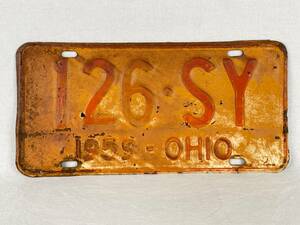 超希少 《 License Plate / 1951年 》50s【 アメリカ ビンテージ ナンバープレート オハイオ州 アメリカ製 ライセンスプレート 】 