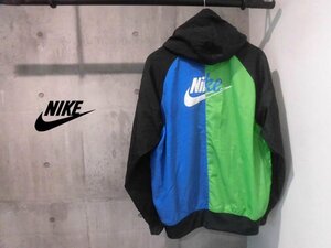 NIKEナイキNSW SPE+ WR LNDウーブン フーディ ジャケット/裏地メッシュ フード付き ナイロンジャケット/ウィンドブレーカー/メンズL-XL程度