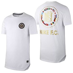 ☆匿名発送☆新品タグ付き Mサイズ 白 2018SUMMERモデル ナイキ NIKE FC フラグ クレスト Tシャツ オーバーサイズTシャツ デッドストック