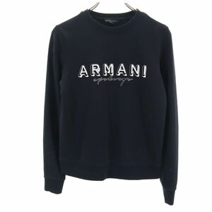 アルマーニエクスチェンジ 長袖 スウェット トレーナー S 黒 ARMANI EXCHANGE レディース