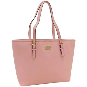 1円 ■ 美品 マイケルコース トートバッグ ピンク系 PVC お出かけ 普段使い MICHAEL KORS ■E.Bml.An-14