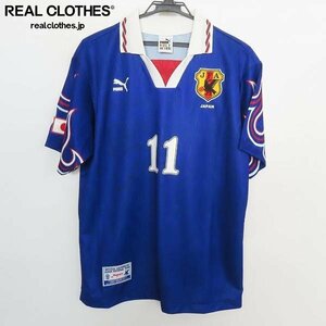 ☆PUMA/プーマ 日本代表 ユニフォーム 1996-1997 #11 カズ 三浦知良/L /LPL