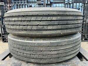 TBLT75 新車外し 285/85R22.5 143/140J BRIDGESTONE R173 ブリヂストン 夏タイヤ サマータイヤ 縦目 大型 トラック 2023年製 2本セット