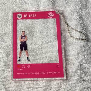 インスタ風アクリルキーホルダー／ 馬場雄大選手（Bリーグオールスター　船橋スタンプラリー景品）