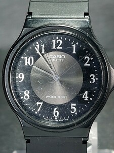 CASIO カシオ MQ-24-1B3L アナログ クォーツ 腕時計 チープカシオ ブラック ラバーベルト ステンレス 薄型 新品電池交換済み 動作確認済み