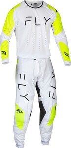 M/32インチ MXウエア上下セット FLY 24 EVOLUTION DST ホワイト/ハイビス ジャージ＆パンツ モトクロス 正規輸入品 WESTWOODMX