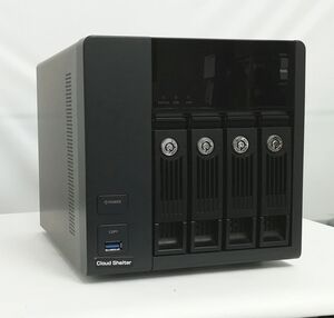 【ジャンク】ALEXON Cloud Shelter 420 4ベイ HDD無し 鍵無し Qnap Oem NAS-453-G NAS 通電確認OK 即日発送【H25012113】