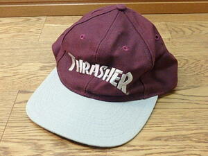 s105u　THRASHER　スラッシャー　キャップ　ヴィンテージ　GOORIN BROS　メンズ　野球帽　帽子　フィリピン製　