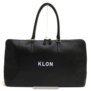 KLON クローン トートバッグ ACTIVE LEATHER BAG BRIEFCASE TYPE BLACK 牛革 肩掛け ワンショルダーバッグ ユニセックス 男女兼用