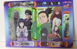 NARUTO　ポケットファイルダス　シカマルカード付き　日向ヒナタ　油女シノ　山中いの　キバ　チョウジ