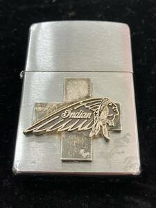 1円〜ZIPPO ジッポ インディアンメタル Indian メタル貼り BIRDFORD U.S.A. シルバーカラー 喫煙具 ヴィンテージ 激レア 高級 遺品整理