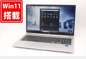 充放電回数13回 中古美品 フルHD 15.6型 HP ProBook 450 G8 Windows11 第11世代 i7-1165G7 32GB NVMe 512GB-SSD カメラ 無線 管:1618m