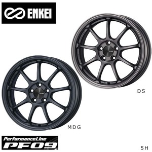 送料無料 エンケイ PerformanceLine PF09 5H 7J-17 +45 5H-112 (17インチ) 5H112 7J+45【4本セット 新品】