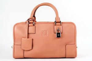 【超美品】LOEWE ロエベ アマソナ28 ミニボストン ハンドバッグ レザー ブランド鞄 レディース【OF12】