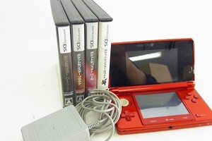 O1271-N371685 Nintendo 任天堂 3DS CTR-001 通電確認済 ソフト付き ゲーム機 現状品②