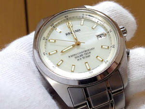 【 稼働中 】 CITIZEN REGUNO H415-S057515 Radio Controlled SOLAR-TECH Watch シチズン レグノ 電波ソーラー 腕時計