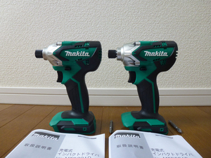 ★新品★ マキタ MTD001DSAX【本体のみ２台】インパクトドライバー makita（バッテリー BL1420G、充電器 DC18SG は付きません）MTD001D