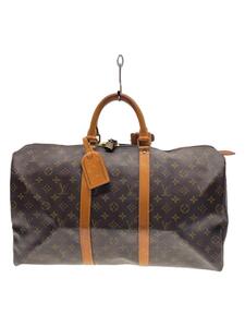 LOUIS VUITTON◆キーポル50_モノグラム・キャンバス_BRW/PVC/BRW/総柄