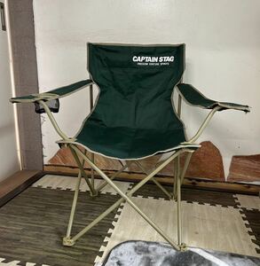CAPTAIN STAG キャプテンスタッグ 椅子 CSラウンジチェア FREEDOM VENTURE SPIRITS UC-1676 緑 グリーン 折りたたみ式 耐荷量80kg 