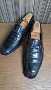 ● 中古 ● Salvatore Ferragamo サルヴァトーレフェラガモ 革靴 レザーシューズ 7 1/2 EE ローファー 木製 シューツリー シューズキーパー