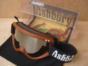 ASHBURY(アシュべリー) KALEIDOSCOPE GOGGLE ゴーグル RUST RED Handmade in Italy 初期モデル