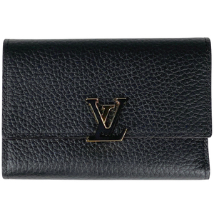 ルイ・ヴィトン Louis Vuitton ポルトフォイユ カプシーヌ コンパクト トリヨン ノワール(ブラック) M62157 レディース 【中古】