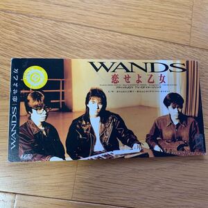 WANDS ワンズ　シングルCD 恋せよ乙女　レンタル落ち　シール貼りあり　カラオケ入り　僅かなスレ盤面に　3曲入り　1993年発売　 WANDS