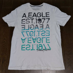 Tシャツ - アメリカンイーグル (S/白) / 古着, AE, American Eagle, 半袖シャツ