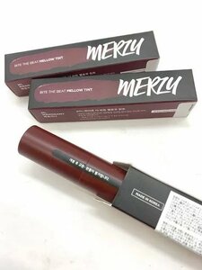 MERZY マージー ザ バイトビート メロウ ティント 4g M1マホガニー 3本セット リップティント