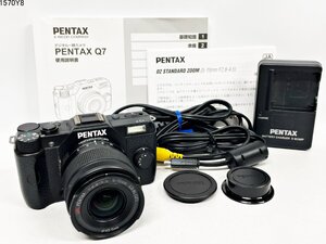 シャッターOK PENTAX ペンタックス Q7 smc 1:2.8-4.5 5-15mm ED AL [IF] デジタル 一眼レフカメラ ボディ レンズ 説明書付 1570Y8-9