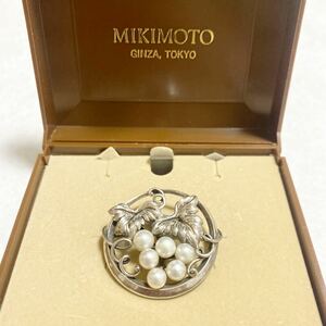 MIKIMOTO ミキモト ブローチ パール 真珠 本真珠 アクセサリー シルバー ヴィンテージ silver 925 accessory jewelry pearl broach 
