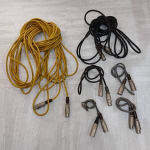 XLR PROFESSIONAL SOUND/HC-4E5/他 3ピン 音響 マイク XLRケーブル オス-オス メス-メス オス-メス 計6本 中古 導通動作確認済み 送料無料