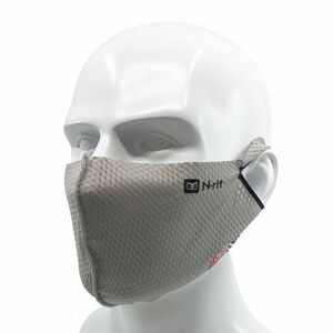 エヌリット(Nrit) スポーツ クーリングマスク グレー Lサイズ 抗菌防臭 飛沫抑制 スポーツマスク sports cooling mask 1610295 818