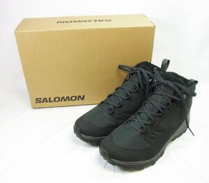 良品 SALOMON/サロモン OUTSNAP CLIMASALOMON WATERPROOF アウトスナップ シューズ ウィンターブーツ CS WP サイズ25.0cm 靴 冬