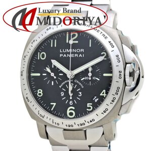 PANERAI パネライ ルミノール クロノグラフ エルプリメロ PAM00072 ステンレススチールxチタン メンズ /39648【中古】【腕時計】