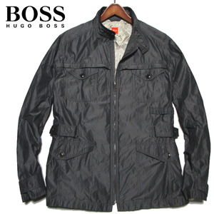 【ヒューゴ・ボス】 ナイロンジップジャケット　サイズXL-XXL相当　ダークオリーブ　スタンドカラー　BOSS ORANGE　BOSS HUGO BOSS