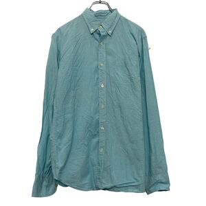 J.CREW 長袖 無地 シャツ M ライトブルー ジェークルー ポケット 古着卸 アメリカ仕入 a608-6595