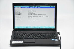 中古ノートパソコン　Lenovo　G570　 15.6型　　Corei3　2310M　6GB　BIOSまで表示　 　詳細不明　ジャンク品