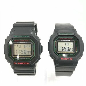 CASIO カシオ Baby-G 腕時計 ２本セット LOV-19B-1JR DW-5600LG/BGD-560LG 稼働品 箱付き【CFAD3009】