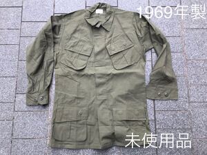 未使用品　美品 60s ジャングルファティーグ 4th S-Lリップストップ 米軍実物 アメリカ軍 USARMY ビンテージ ベトナム戦