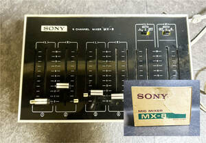 『SONY MX-8 マイクミキサー 6ch ソニー channel mixer 説明書有り』