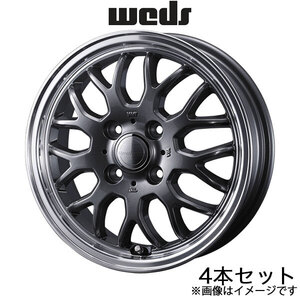 グラフト9M サンバーバン S700系 12インチ アルミホイール 4本 ガンメタ/リムポリッシュ 0041625 WEDS Gyraft 9M