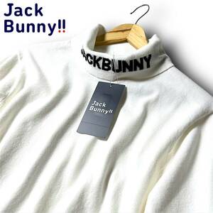 新品 Jack Bunny!! ジャックバニー パーリーゲイツ 防寒 保温 ストレッチ タートルネック 長袖カットソー 人気モデル 6 XL 秋冬 ◆B4724