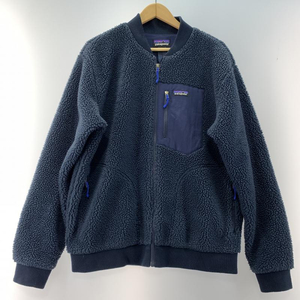 【中古】Patagonia RETRO-X BOMBER JACKET サイズL パタゴニア レトロX ボンバージャケット STY22830FA19 ネイビー ボア[240019440946]