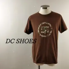 ディーシーシューズDCSHOESモザイクロゴ半袖Tシャツカットソー茶ブラウンS